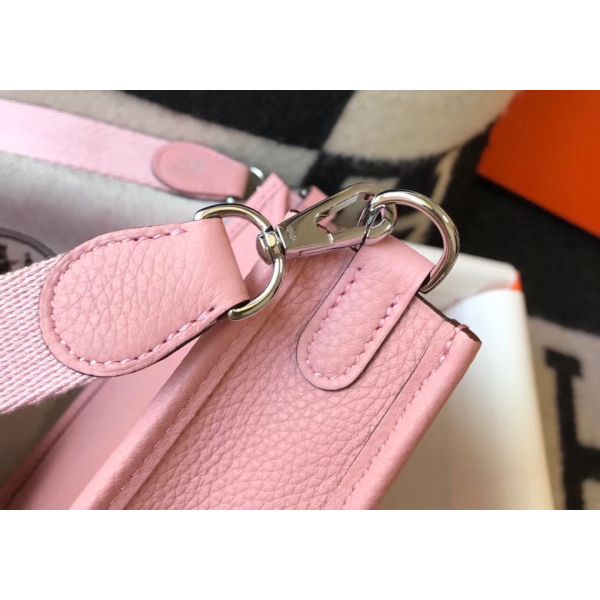 HERM Evelyne III TPM Bag In Pink Clemence Leather