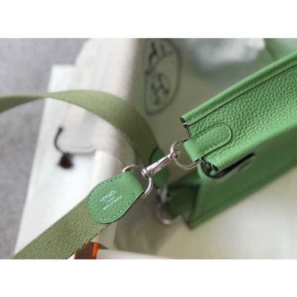 HERM Evelyne III TPM Bag In Vert Criquet Clemence Leather
