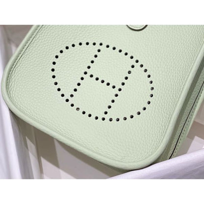 HERM Evelyne III TPM Bag In Vert Fizz Clemence Leather
