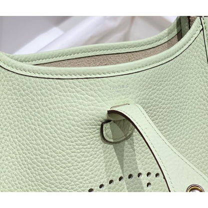HERM Evelyne III TPM Bag In Vert Fizz Clemence Leather