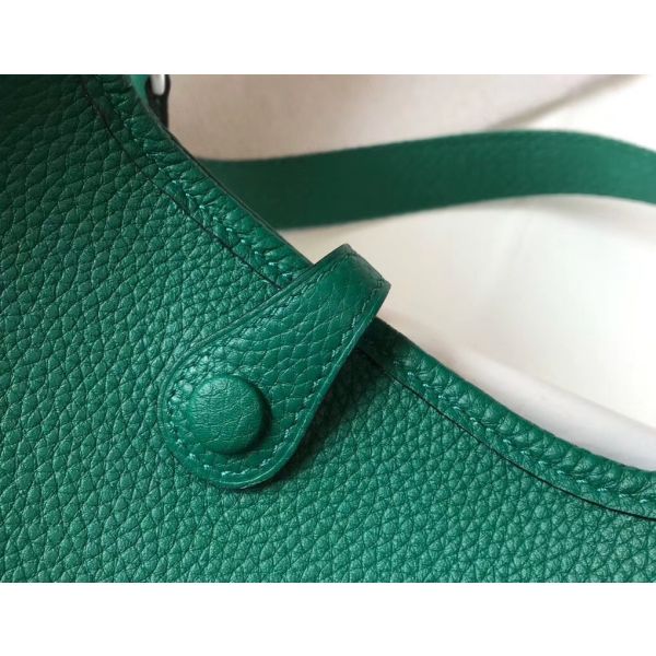 HERM Evelyne III TPM Bag In Vert Vertigo Clemence Leather