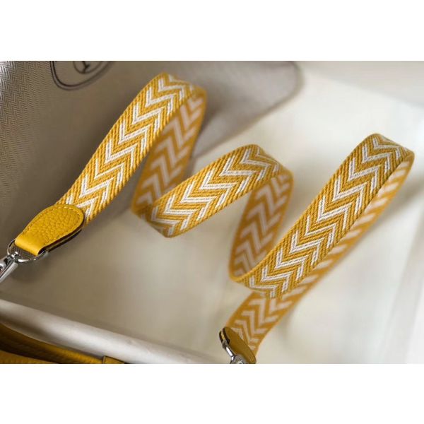 HERM Evelyne III TPM Bag In Yellow Clemence Leather