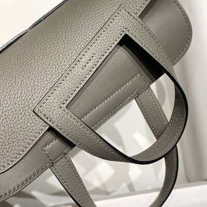 HERM Halzan 25 Bag in Gris Meyer Clemence Leather