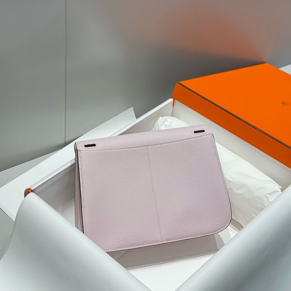 HERM Halzan 25 Bag in Mauve Pale Clemence Leather