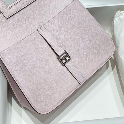 HERM Halzan 25 Bag in Mauve Pale Clemence Leather