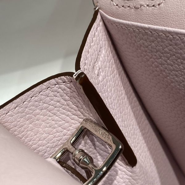 HERM Halzan 25 Bag in Mauve Pale Clemence Leather