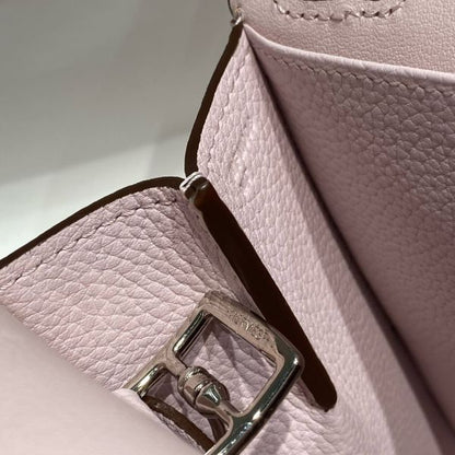 HERM Halzan 25 Bag in Mauve Pale Clemence Leather