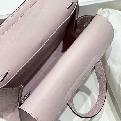 HERM Halzan 25 Bag in Mauve Pale Clemence Leather