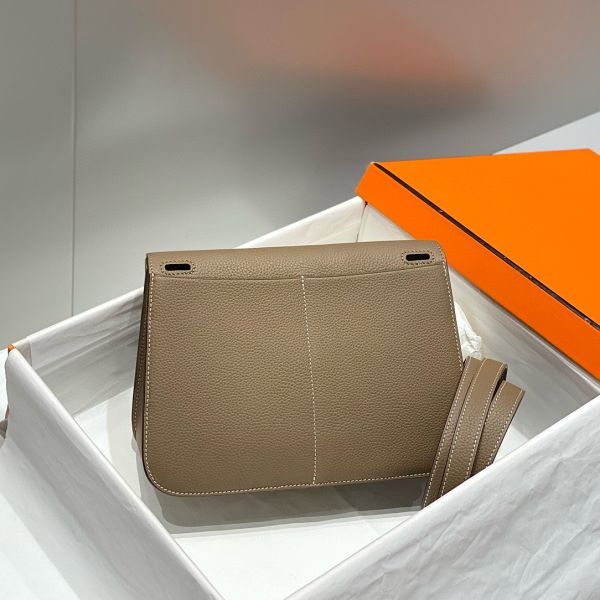 HERM Halzan 25 Bag in Taupe Clemence Leather