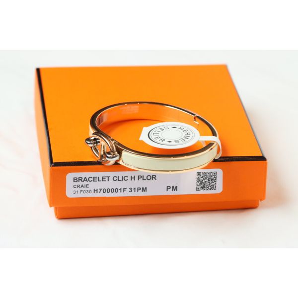 HERM Creme Mini Clic Chaine d'Ancre Bracelet
