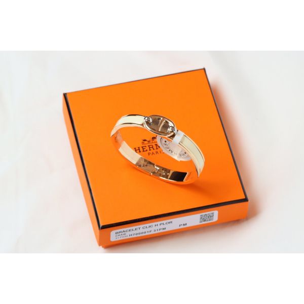 HERM Creme Mini Clic Chaine d'Ancre Bracelet