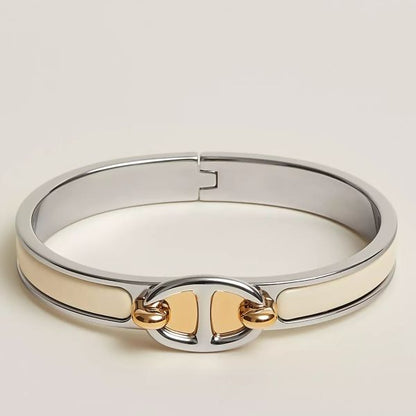 HERM Creme Mini Clic Chaine d'Ancre Bracelet