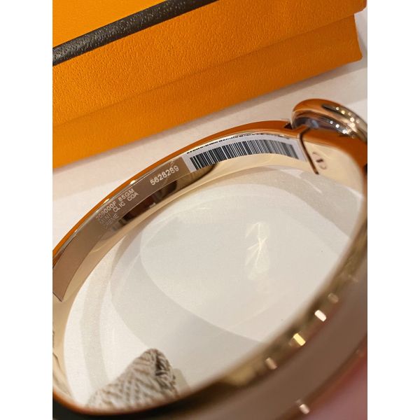 HERM Orange Mini Clic Chaine d'Ancre Bracelet