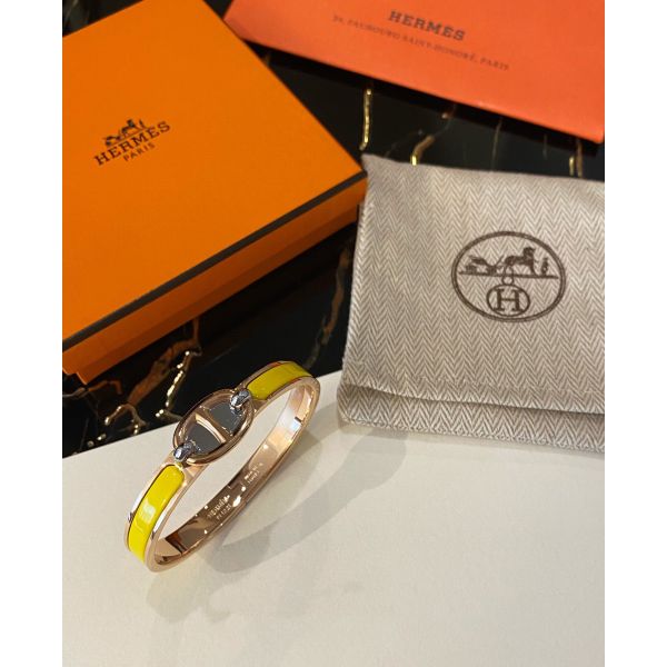 HERM Yellow Mini Clic Chaine d'Ancre Bracelet
