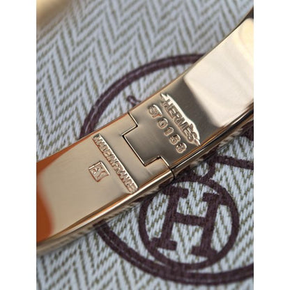 HERM Blue Enamel Clic H Bracelet