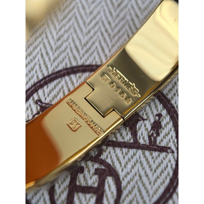 HERM Blue Enamel Clic H Bracelet