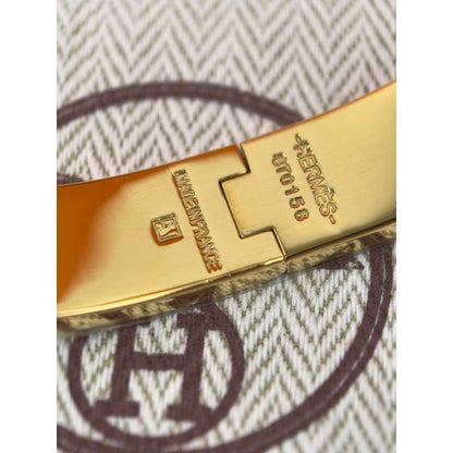 HERM Enamel Green Enamel Clic H Bracelet