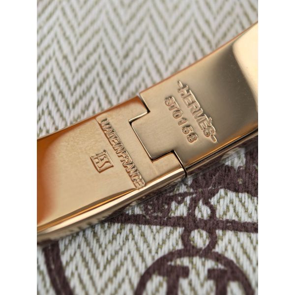 HERM Enamel Green Enamel Clic H Bracelet