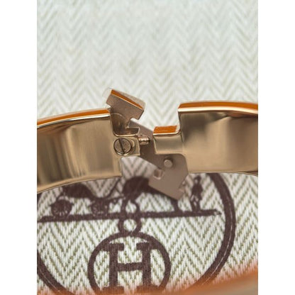 HERM Jaune Ambre Enamel Clic H Bracelet