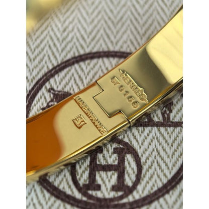 HERM Malachite Enamel Clic H Bracelet