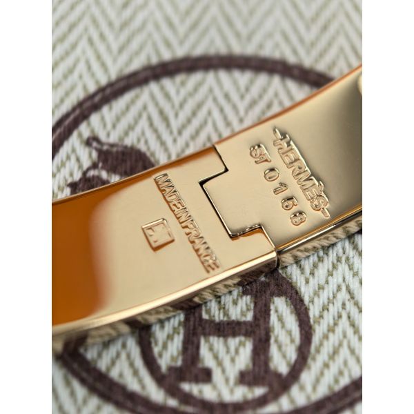 HERM Malachite Enamel Clic H Bracelet