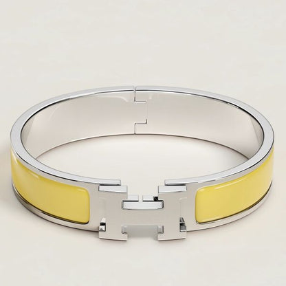 HERM Yellow Enamel Clic H Bracelet