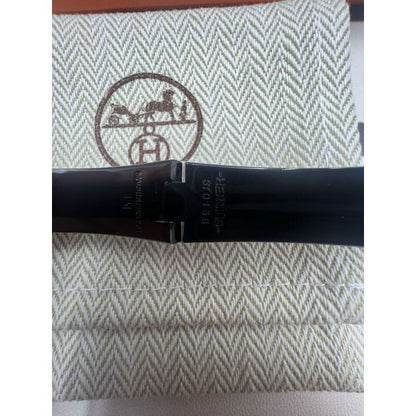 HERM So Black Enamel Clic HH Bracelet