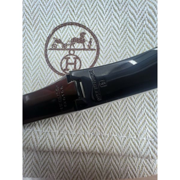 HERM So Black Enamel Clic HH Bracelet