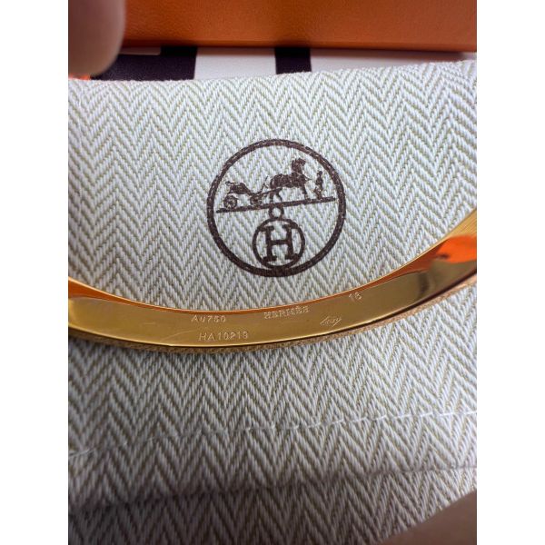 HERM Small Kelly Bracelet with Full Diamonds