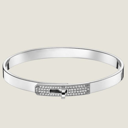 HERM Small Kelly Bracelet with Diamonds