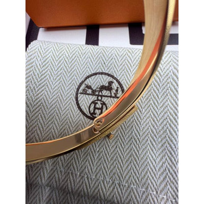 HERM Small Kelly Bracelet with Diamonds