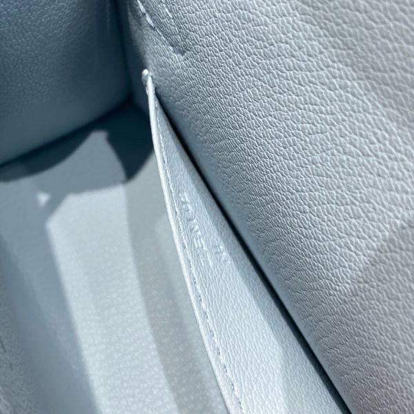 HERM Kelly Mini II Bag In Blue Brume Epsom Leather PHW