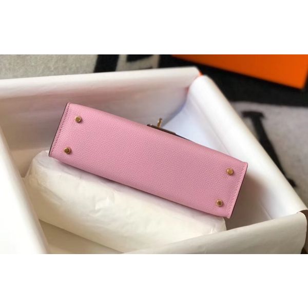 HERM Kelly Mini II Bag In Mauve Sylvestre Epsom Leather GHW