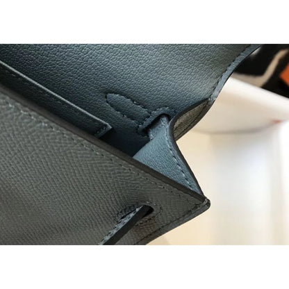 HERM Kelly Mini II Bag In Vert Amande Epsom Leather GHW