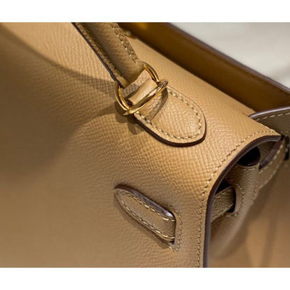 HERM Kelly 28cm Bag In Chai Epsom Leather GHW