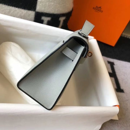 HERM Kelly Pochette Bag In God Epsom Leather