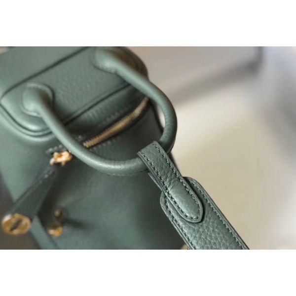 HERM Lindy Mini Bag In Vert Amande Clemence Leather GHW