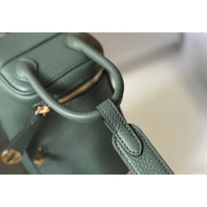HERM Lindy Mini Bag In Vert Amande Clemence Leather GHW