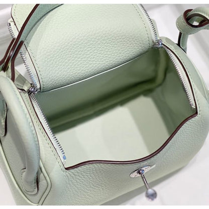 HERM Lindy Mini Bag In Vert Fizz Clemence Leather PHW