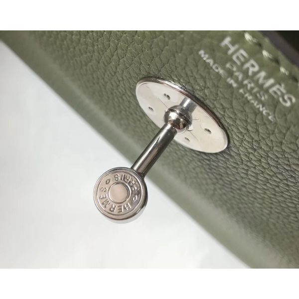 HERM Lindy 26cm Bag In Canopee Clemence Leather PHW