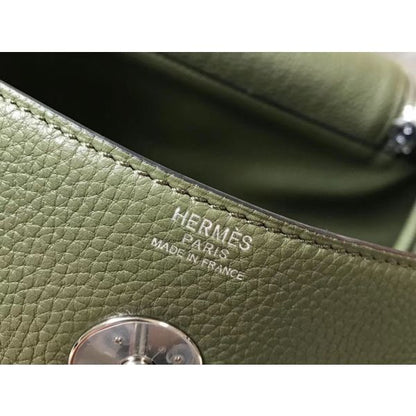 HERM Lindy 26cm Bag In Canopee Clemence Leather PHW