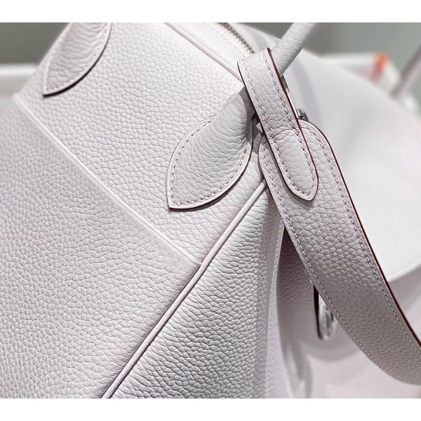 HERM Lindy 26cm Bag in Mauve Pale Clemence Leather