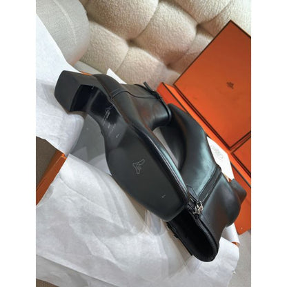 HERM Imperial 50 Ankle Boots in Black Calfskin