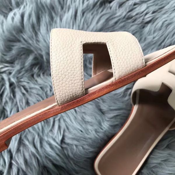 HERM Oran Sandals In Beton Clemence Leather