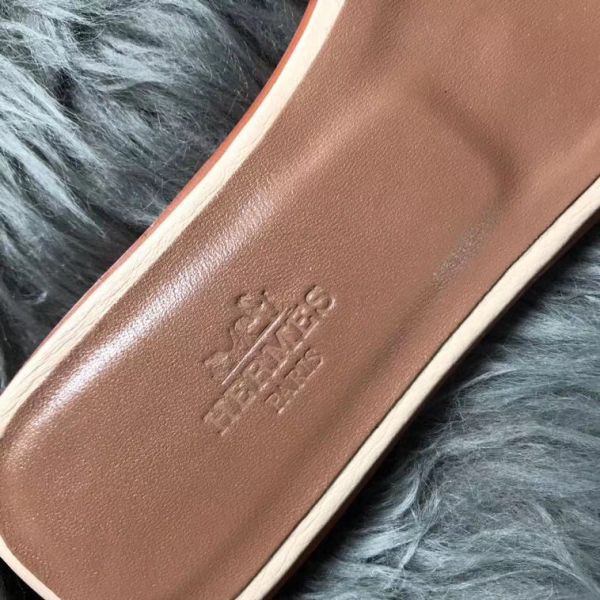 HERM Oran Sandals In Beton Clemence Leather