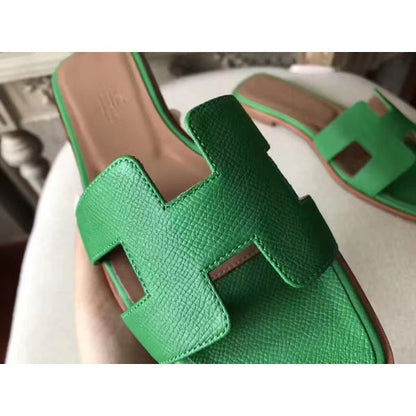 HERM Oran Sandals In Bamboo Epsom Leather