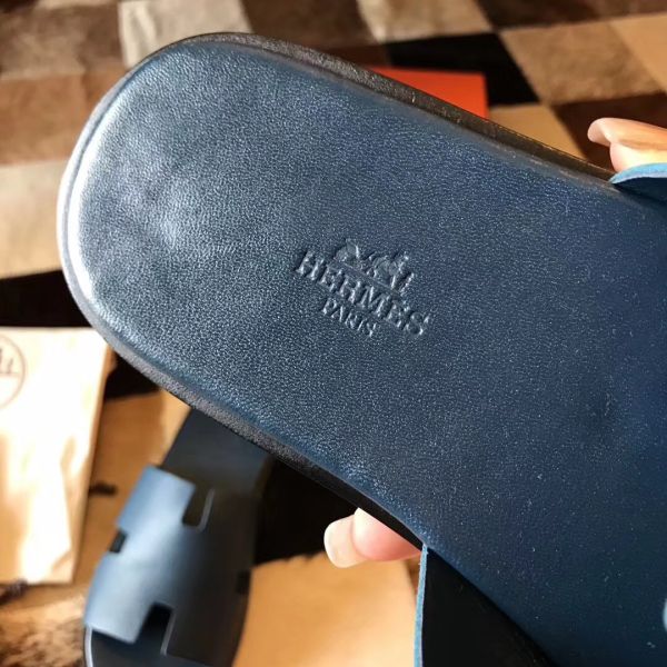 HERM Izmir Sandals In Colvert Epsom Leather