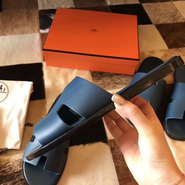 HERM Izmir Sandals In Colvert Epsom Leather