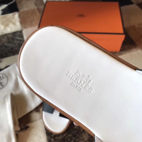 HERM Izmir Sandals In Black Epsom Leather