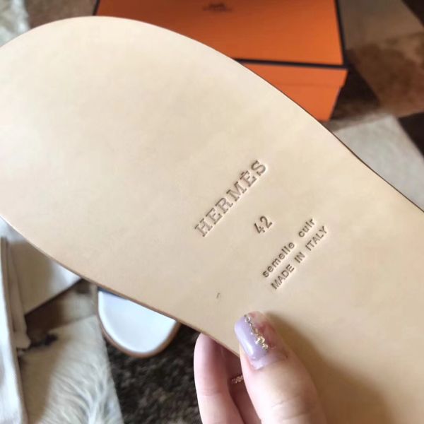 HERM Izmir Sandals In Black Epsom Leather